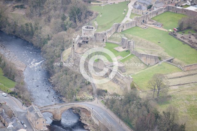 Barnard Castle and Barnard Castle Bridge, County Durham, 2016. Creator: Matthew Oakey.