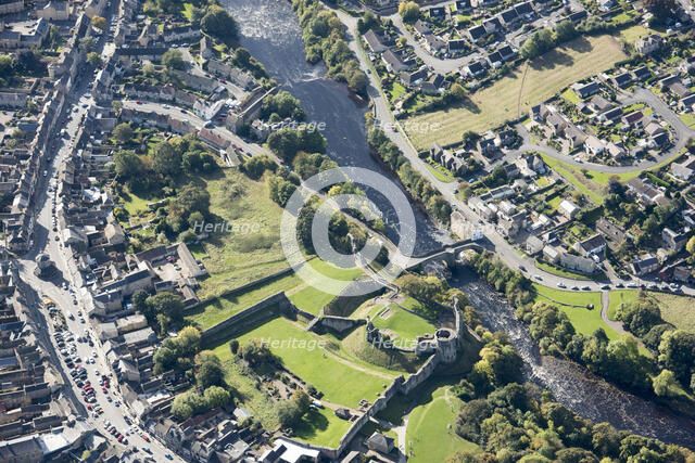Barnard Castle and bridge, County Durham, 2017. Creator: Historic England.