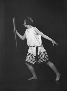 Barnard College group with Miss Larsen, ca. 1924. Creator: Arnold Genthe