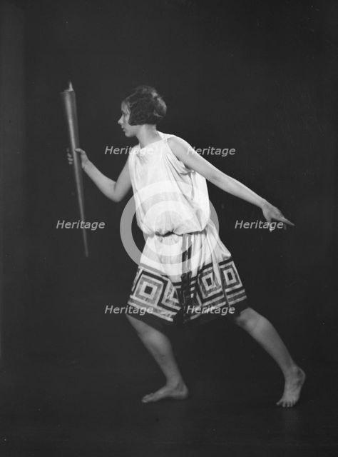 Barnard College group with Miss Larsen, ca. 1924. Creator: Arnold Genthe.