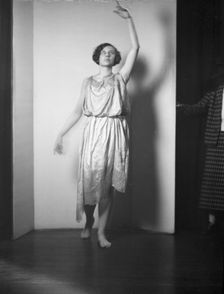 Barnard College group with Miss Larsen, ca. 1924. Creator: Arnold Genthe