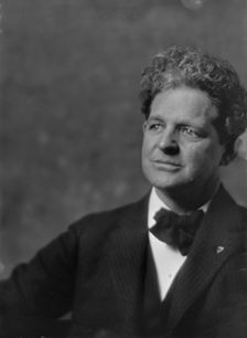 Barnard, George Grey, Mr., portrait photograph, 1919 Apr. 14. Creator: Arnold Genthe