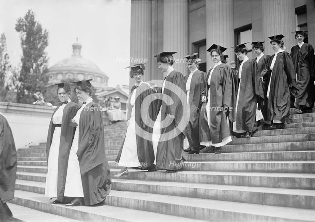 Barnard Girls, 1914. Creator: Bain News Service.