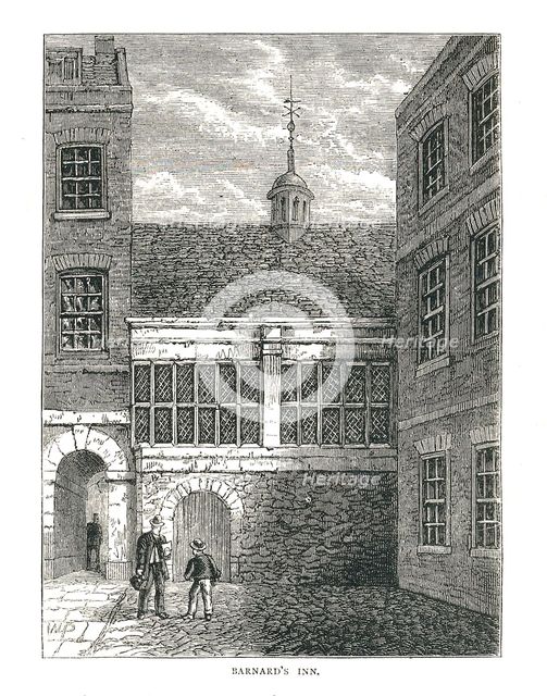 Barnard's Inn, 1878. Artist: Unknown