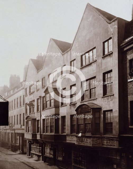 Barnard's Inn, the Fetter Lane Front, 1878-1879. Creator: Henry Dixon & Son.