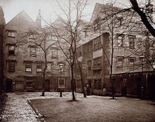 Barnard's Inn, the Inner Courtyard, 1878-1879. Creator: Henry Dixon & Son