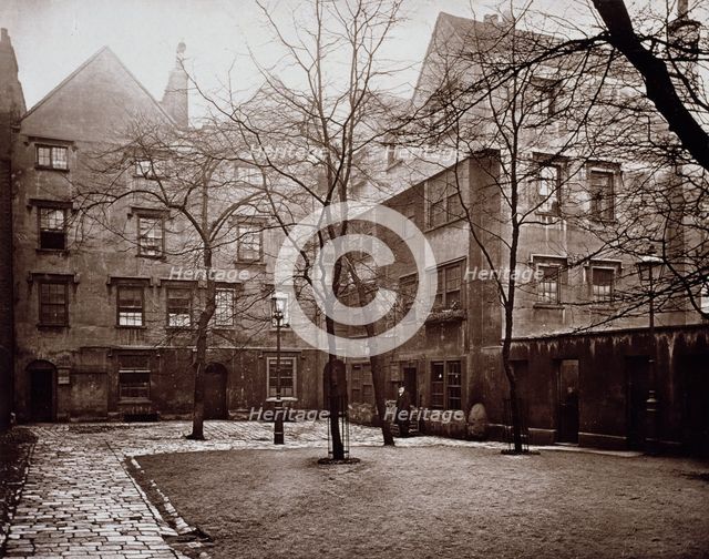 Barnard's Inn, the Inner Courtyard, 1878-1879. Creator: Henry Dixon & Son.