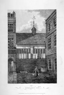Barnard's Inn, City of London, 1804. Artist: Anon