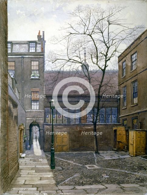 Barnard's Inn, London, 1886. Artist: John Crowther