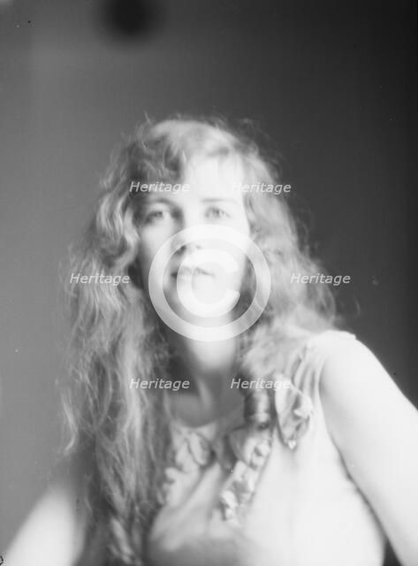 Barnett, Sally, Miss, portrait photograph, 1927 Creator: Arnold Genthe.