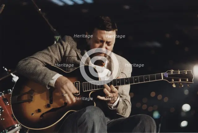 Barney Kessel, Jazz Inn Party, Nordwijk, Netherlands, 1989. Creator: Brian Foskett.