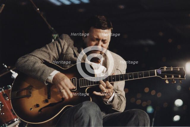 Barney Kessel, Jazz Inn Party, Nordwijk, Netherlands, 1989. Creator: Brian Foskett.
