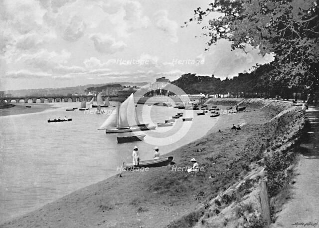 'Barnstaple, from South Walk', c1896. Artist: Vickery Bros.