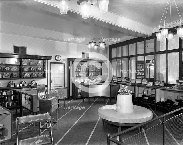 Barnsley Co-op central jewellery department, South Yorkshire, 1956. Creator: Michael Walters.