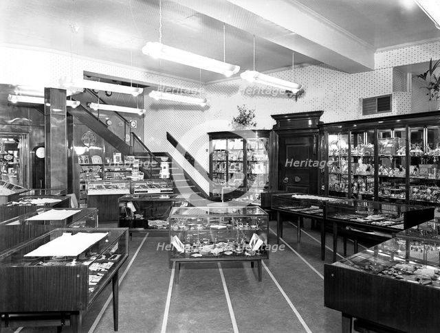 Barnsley Co-op central jewellery department, South Yorkshire, 1956. Creator: Michael Walters.