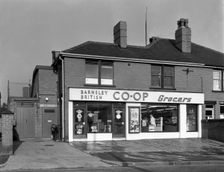 Barnsley Co-op, Kendray branch exterior, Barnsley, South Yorkshire, 1961. Creator: Michael Walters