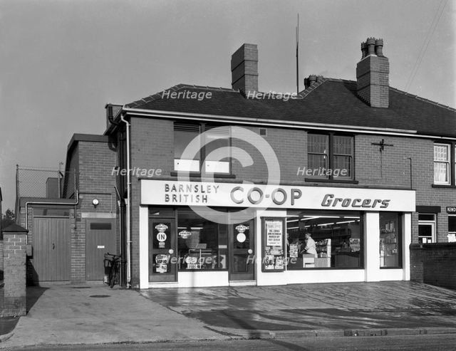 Barnsley Co-op, Kendray branch exterior, Barnsley, South Yorkshire, 1961. Creator: Michael Walters.