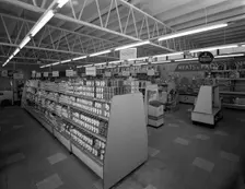 Barnsley Co-op, interior of the Jump Branch, near Barnsley, South Yorkshire, 1961. Creator: Michael Walters