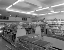 Barnsley Co-op, Park Road branch interior, South Yorkshire, 1961. Creator: Michael Walters