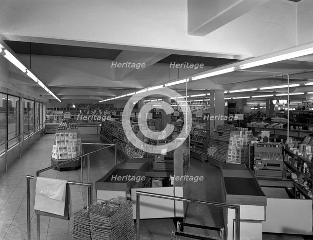 Barnsley Co-op, Penistone branch, South Yorkshire, 1956.  Creator: Michael Walters.