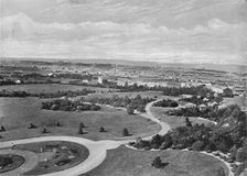 Barnsley Park and Town c1896. Artist: Warner Gothard