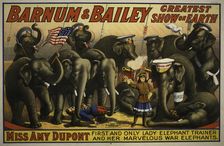 Barnum & Bailey greatest show on earth circus poster, c1915. Creator: Strobridge Lithographing Company