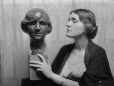 Barnwell, Mrs., portrait photograph, 1913. Creator: Arnold Genthe