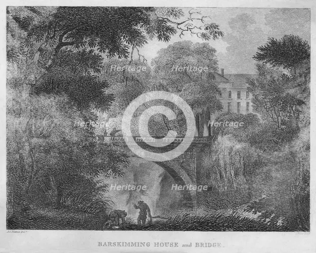 'Barskimming House and Bridge', 1804. Artist: James Fittler.