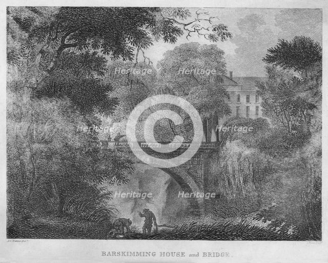 'Barskimming House and Bridge', 1804. Artist: James Fittler.