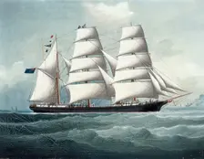 Barque Orient, (c1886). Creator: Unknown