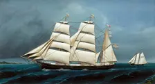 Barque Chili, 1877. Creator: Carolus Ludovicus Weyts