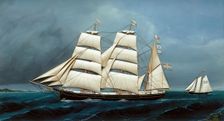 Barque Chili, 1877. Creator: Carolus Ludovicus Weyts