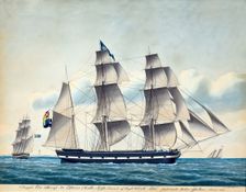 Barque Clio, 1852. Creator: Broder Heinrich Hansen