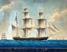 Barque Condor, 1851. Creator: Joseph Honore Maxim Pellegrin