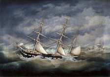 Barque Louise, 1852. Creator: Unknown