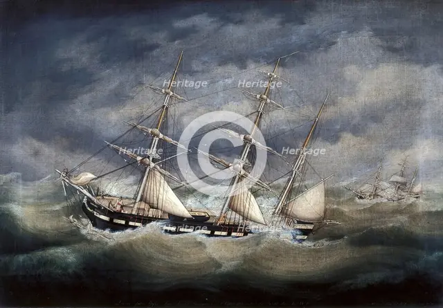 Barque Louise, 1852. Creator: Unknown.