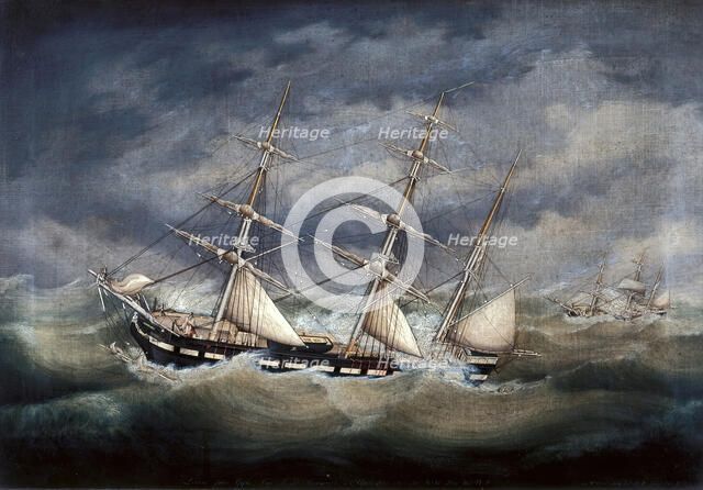 Barque Louise, 1852. Creator: Unknown.