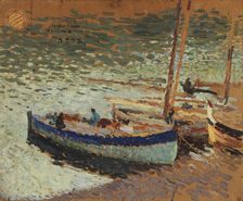 Barques au port, between 1930 and 1932. Creator: Henri Jean Guillaume Martin