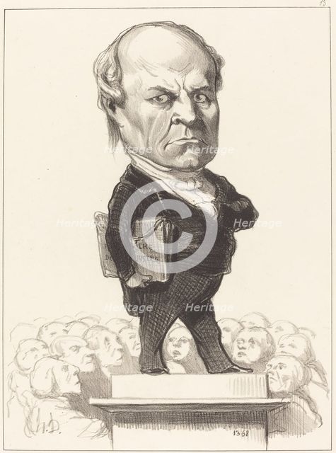 Barrot, 1849. Creator: Honore Daumier.
