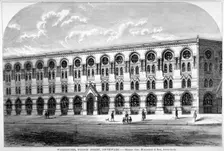 Barrow and Brother's leather Warehouse in Weston Street, Bermondsey, London, 1875. Artist: Anon
