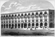 Barrow and Brother's leather Warehouse in Weston Street, Bermondsey, London, 1875. Artist: Anon
