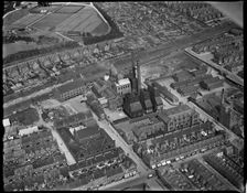 Barrow Corporation Electricity Works and environs, Barrow-in-Furness, Cumbria, c1930s. Creator: Arthur William Hobart
