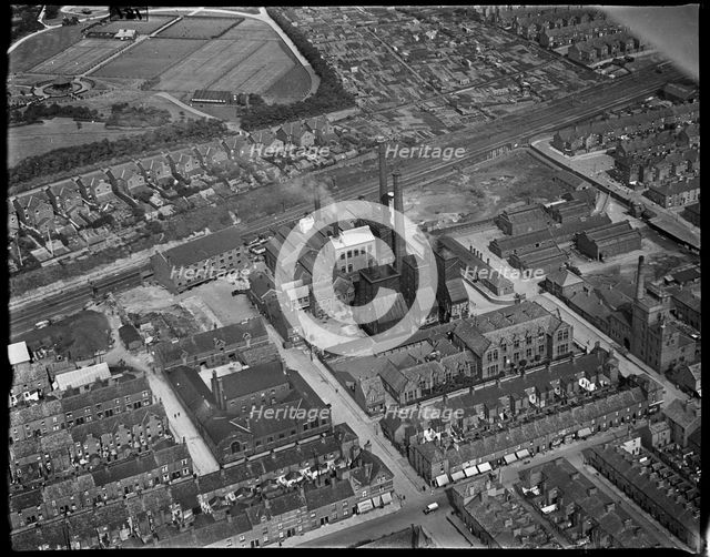 Barrow Corporation Electricity Works and environs, Barrow-in-Furness, Cumbria, c1930s. Creator: Arthur William Hobart.