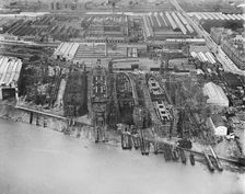 Barrow-in-Furness Shipyard, Cumbria, 1920. Artist: Aerofilms