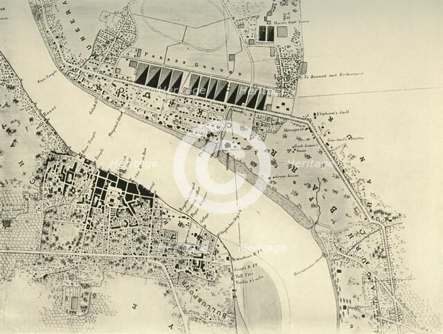 'Barrackpore Park and Cantonment, 1841', (1925). Creator: Unknown.