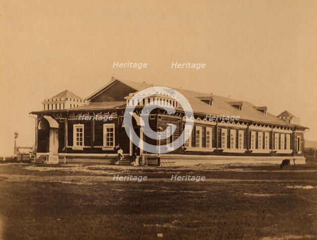 Barracks of the Tymovskoye Local Convict Camp in the Settlement of Rykovsk, 1880-1899. Creator: Innokenty Ignatievich Pavlovsky.