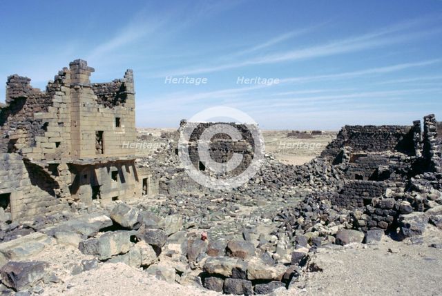Barracks, Umm el-Jimal, Jordan.  Creator: Vivienne Sharp.