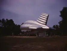 Barrage balloon, Parris Island, S.C., 1942. Creator: Alfred T Palmer