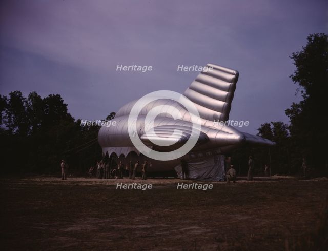 Barrage balloon, Parris Island, S.C., 1942. Creator: Alfred T Palmer.