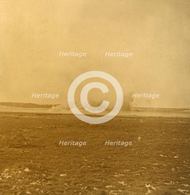 Barrage fire, c1914-c1918. Artist: Unknown.